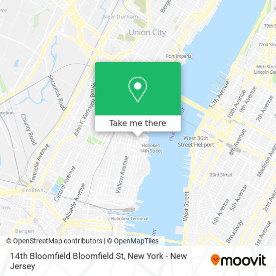 14th Bloomfield Bloomfield St map