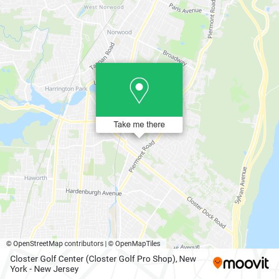 Mapa de Closter Golf Center (Closter Golf Pro Shop)