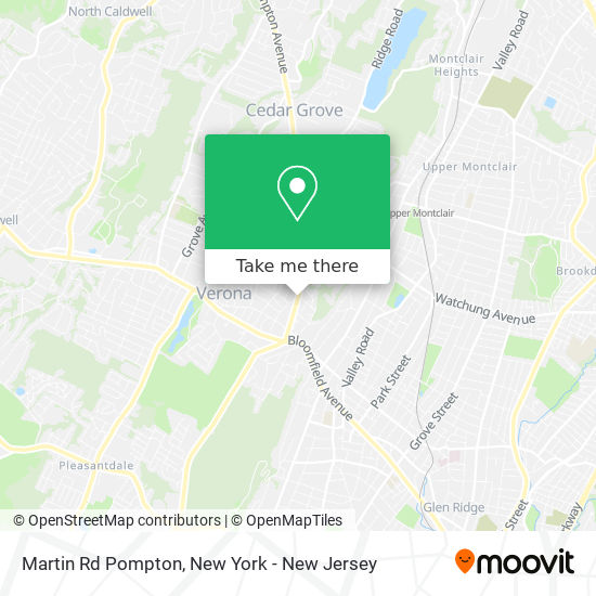 Mapa de Martin Rd Pompton