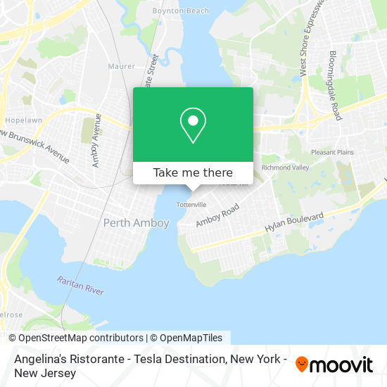 Angelina's Ristorante - Tesla Destination map