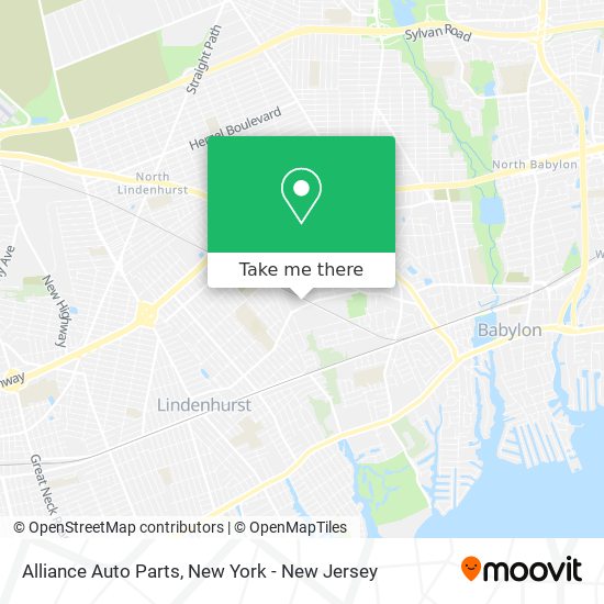 Alliance Auto Parts map