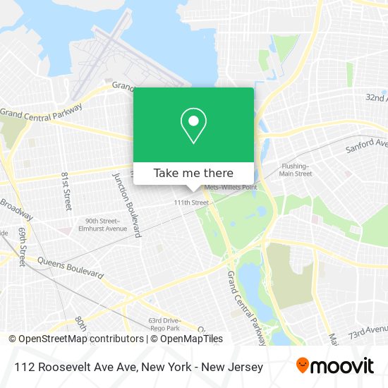 Mapa de 112 Roosevelt Ave Ave