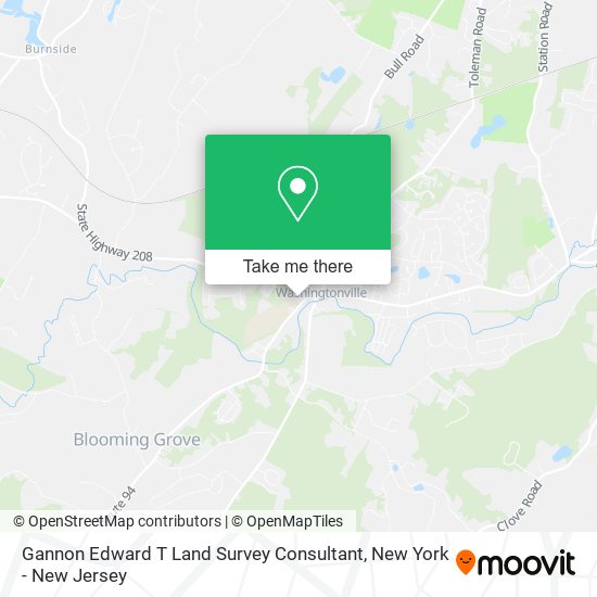 Mapa de Gannon Edward T Land Survey Consultant