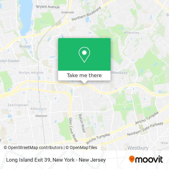Long Island Exit 39 map