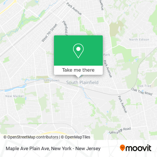 Mapa de Maple Ave Plain Ave
