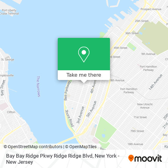 Mapa de Bay Bay Ridge Pkwy Ridge Ridge Blvd