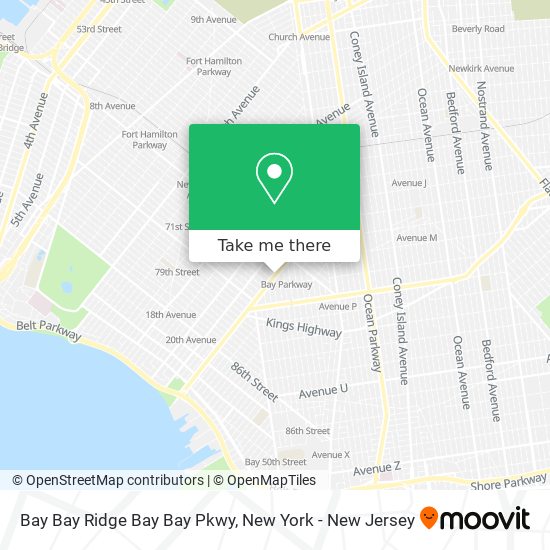 Mapa de Bay Bay Ridge Bay Bay Pkwy