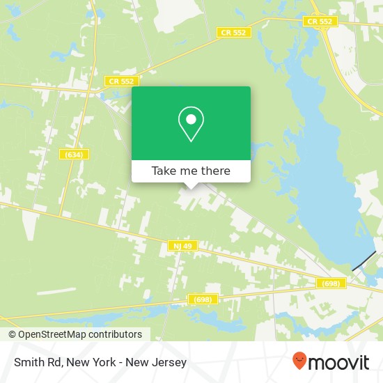 Mapa de Smith Rd, Millville (LAUREL LAKE), NJ 08332