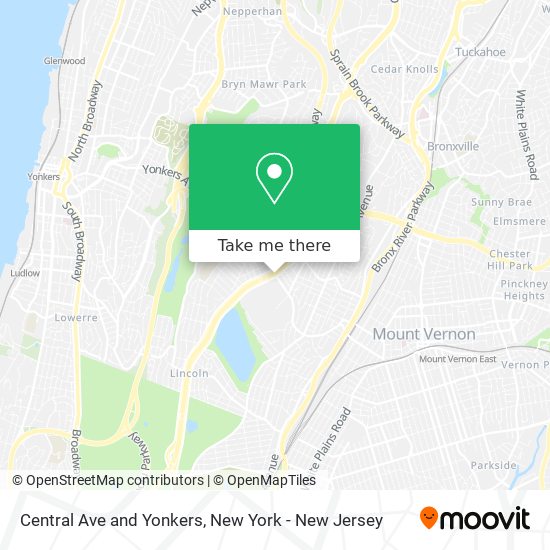 Mapa de Central Ave and Yonkers