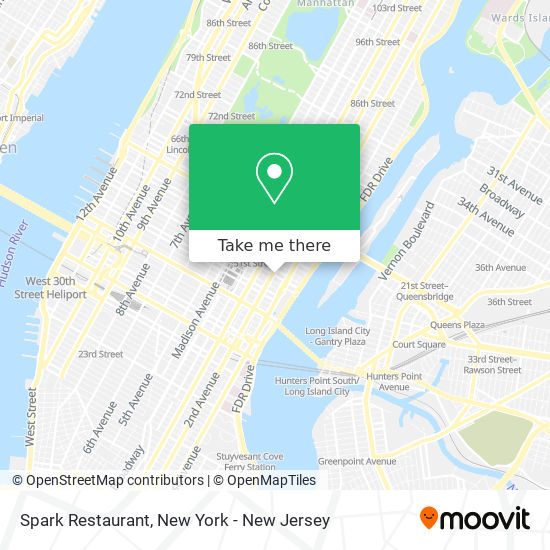 Spark Restaurant map