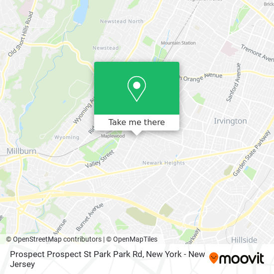 Mapa de Prospect Prospect St Park Park Rd