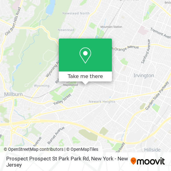 Prospect Prospect St Park Park Rd map