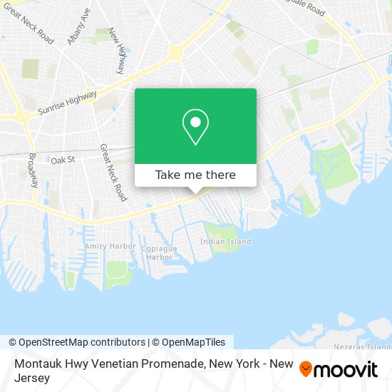 Montauk Hwy Venetian Promenade map