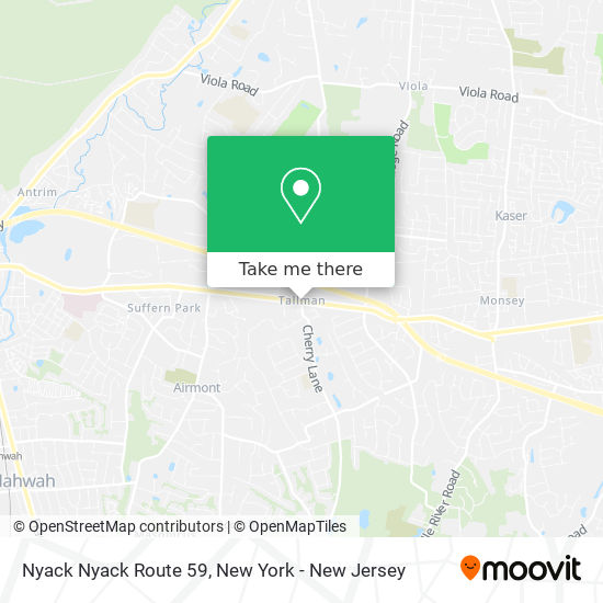 Mapa de Nyack Nyack Route 59