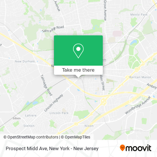 Prospect Midd Ave map