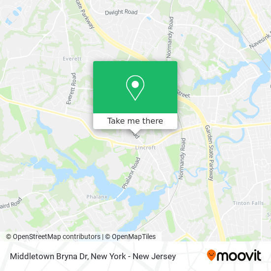 Middletown Bryna Dr map