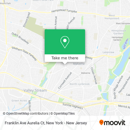 Mapa de Franklin Ave Aurelia Ct