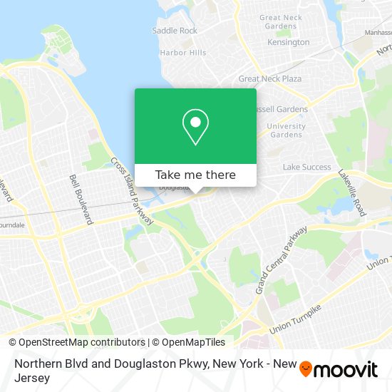 Northern Blvd and Douglaston Pkwy map