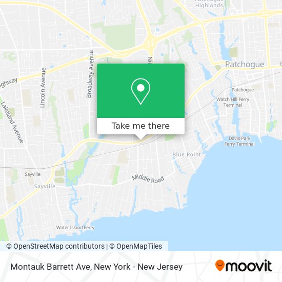 Mapa de Montauk Barrett Ave