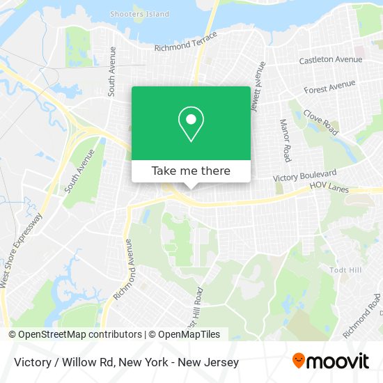 Victory / Willow Rd map