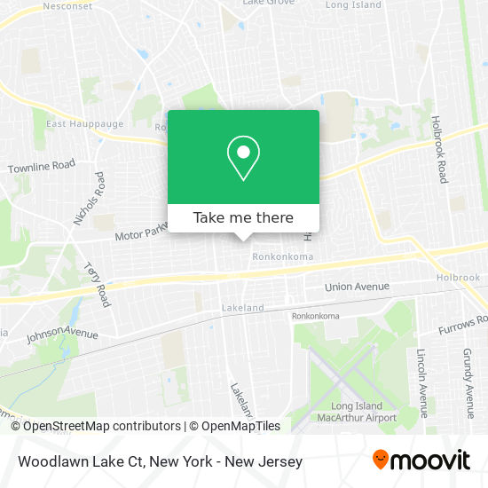 Mapa de Woodlawn Lake Ct