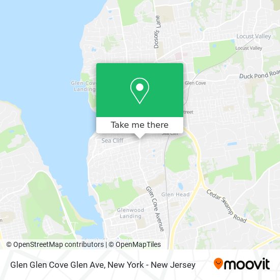 Glen Glen Cove Glen Ave map
