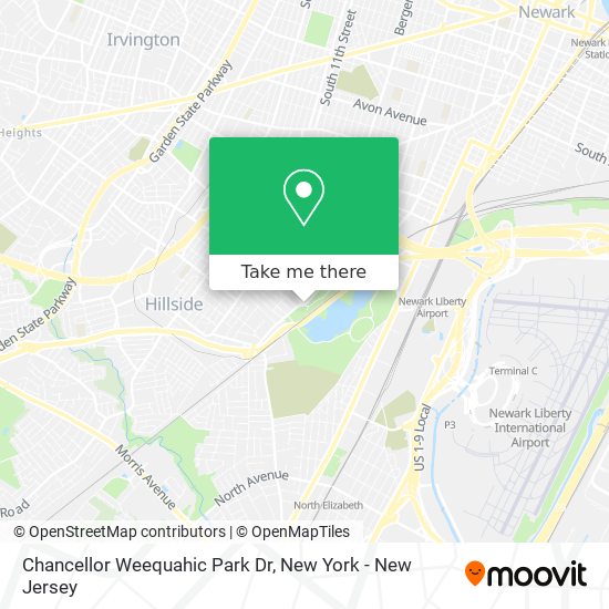 Mapa de Chancellor Weequahic Park Dr