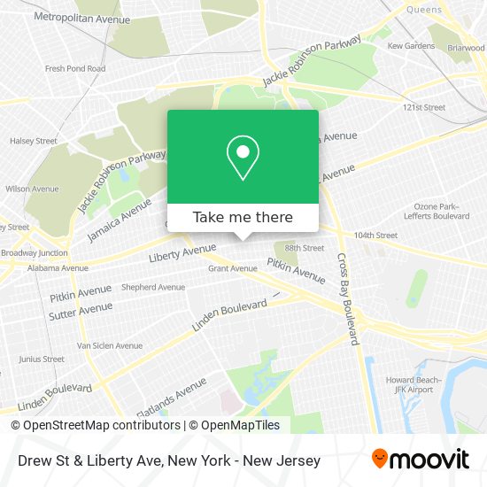 Mapa de Drew St & Liberty Ave