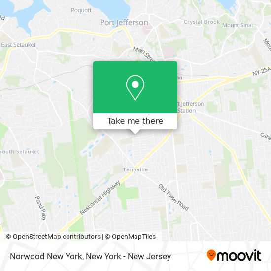 Norwood New York map