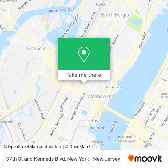 Mapa de 37th St and Kennedy Blvd