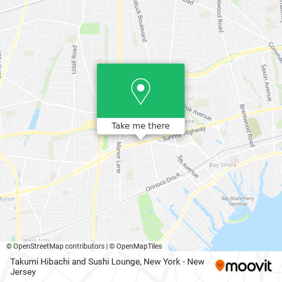 Mapa de Takumi Hibachi and Sushi Lounge