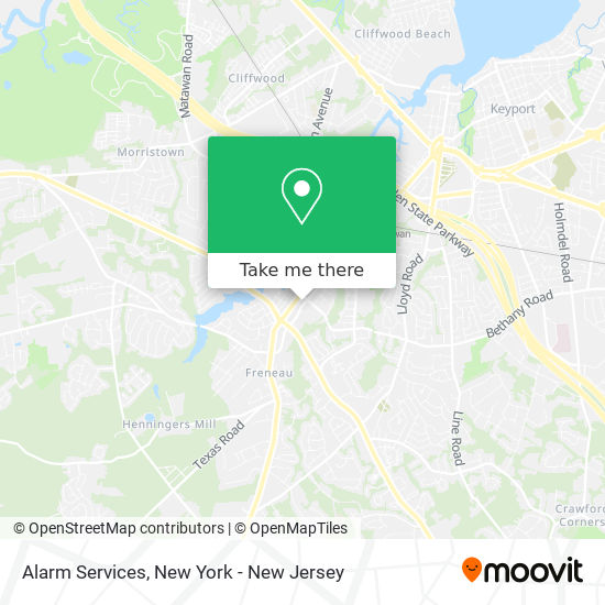 Alarm Services map