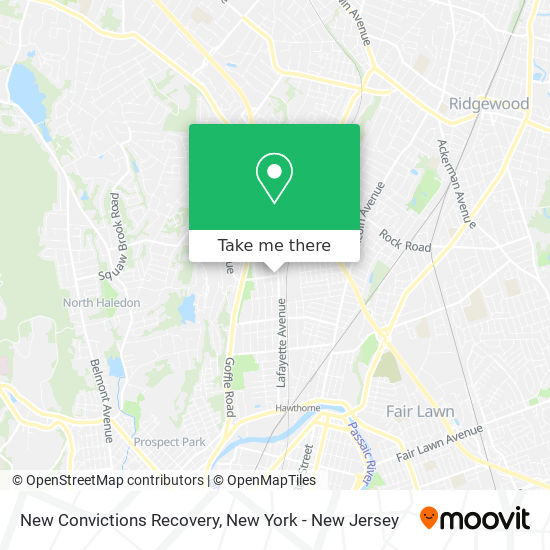 New Convictions Recovery map