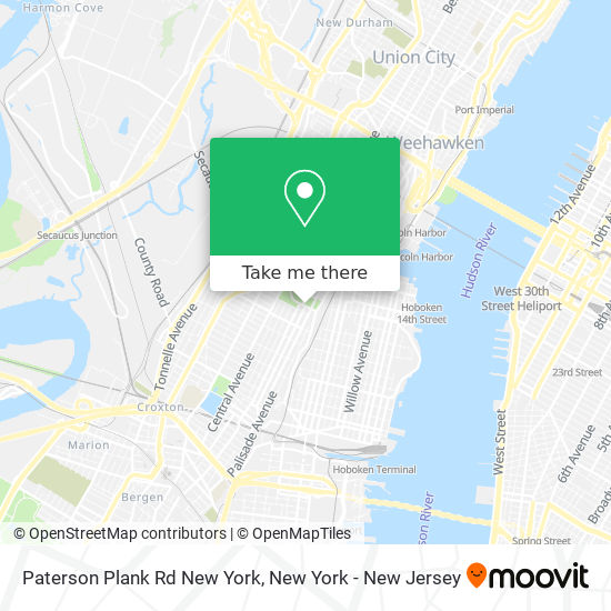 Mapa de Paterson Plank Rd New York