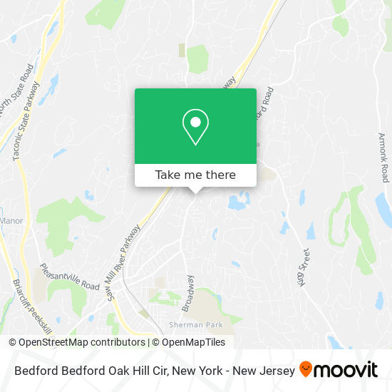 Bedford Bedford Oak Hill Cir map