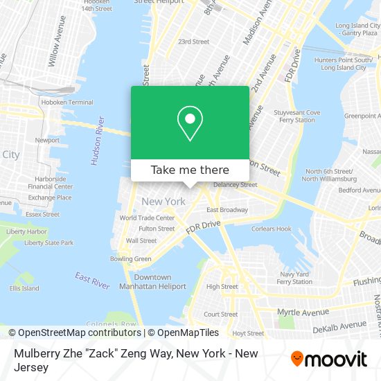 Mulberry Zhe "Zack" Zeng Way map