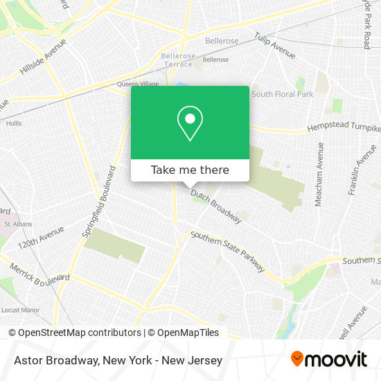 Astor Broadway map