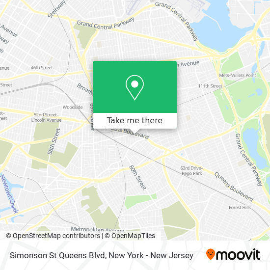 Mapa de Simonson St Queens Blvd