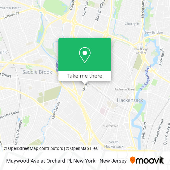 Mapa de Maywood Ave at Orchard Pl