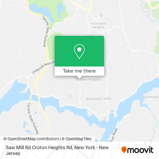 Saw Mill Rd Croton Heights Rd map