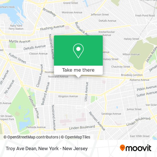 Troy Ave Dean map