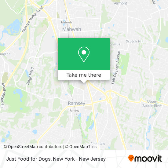 Just Food for Dogs map