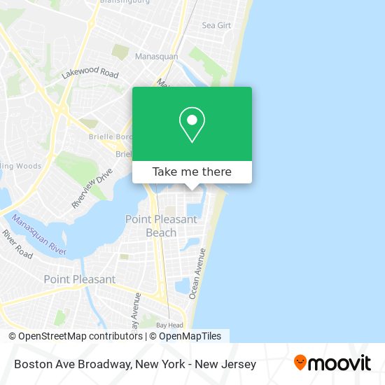 Mapa de Boston Ave Broadway