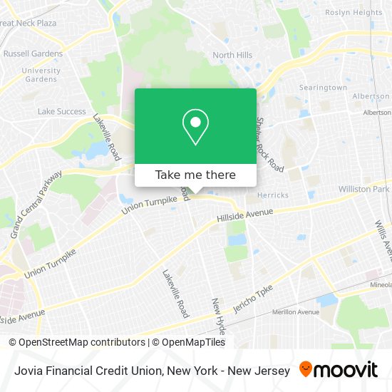 Jovia Financial Credit Union map