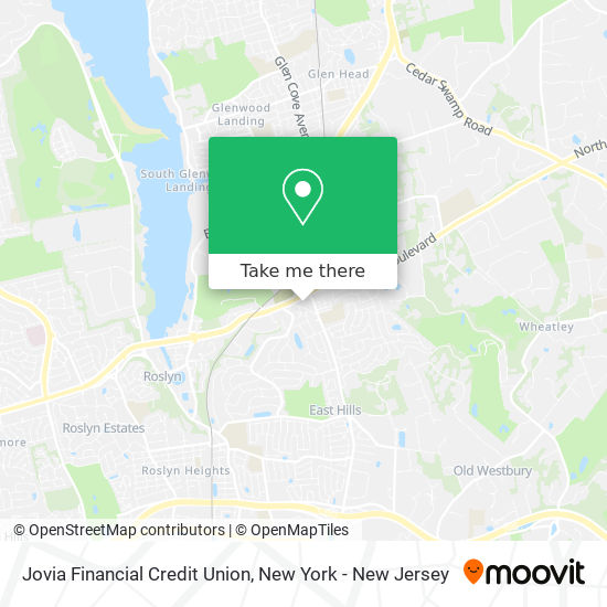 Mapa de Jovia Financial Credit Union