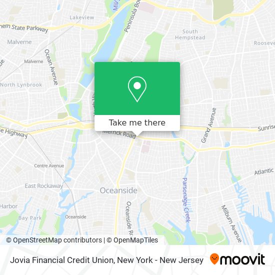 Mapa de Jovia Financial Credit Union