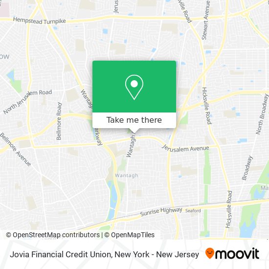 Mapa de Jovia Financial Credit Union