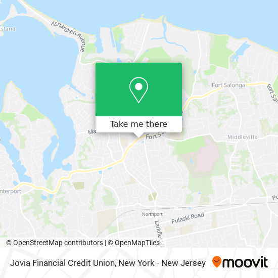 Mapa de Jovia Financial Credit Union