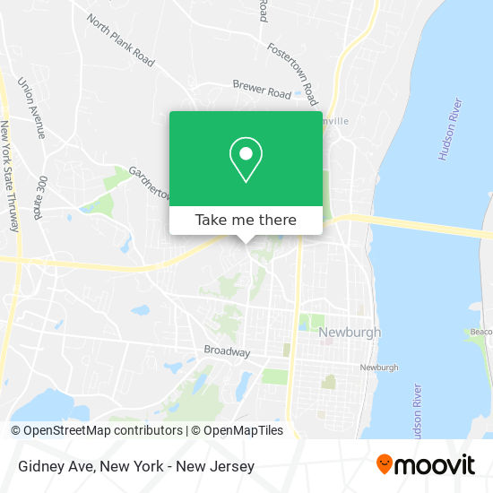 Gidney Ave map