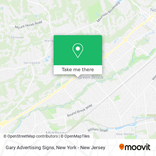 Gary Advertising Signs map